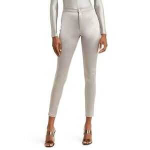 NWT SKIMS Disco Pants Silver Shimmer Skinny Women's Size S